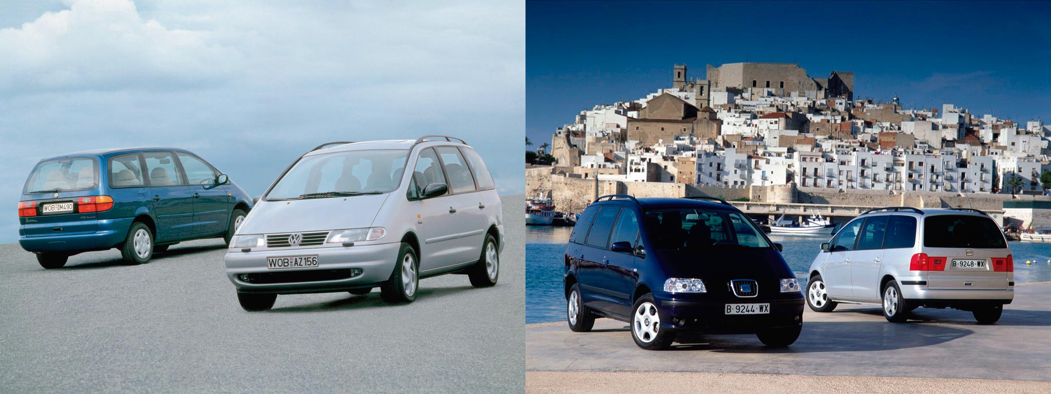  Volkswagen Sharan 1997 y Seat Alhambra 2000